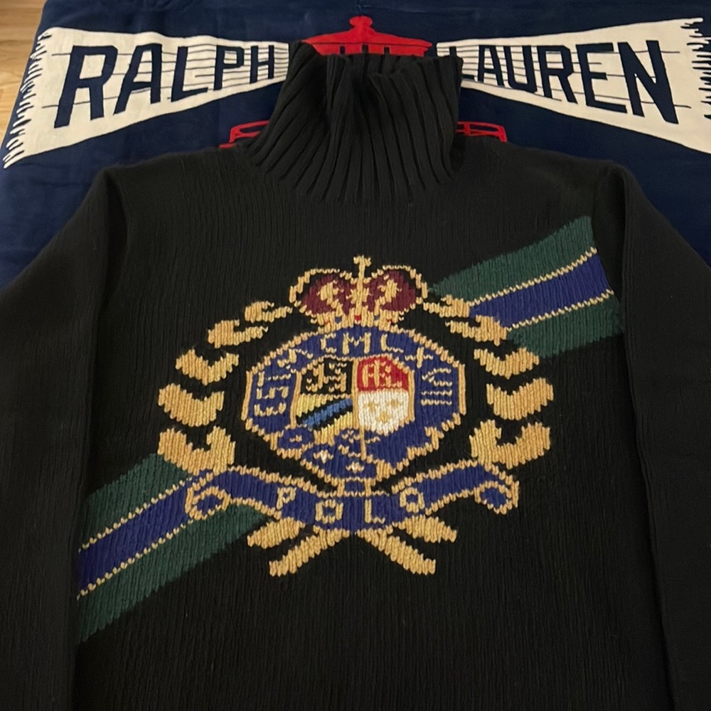 Ralph Lauren Polo Turtle neck Crest Sweater BNWOT